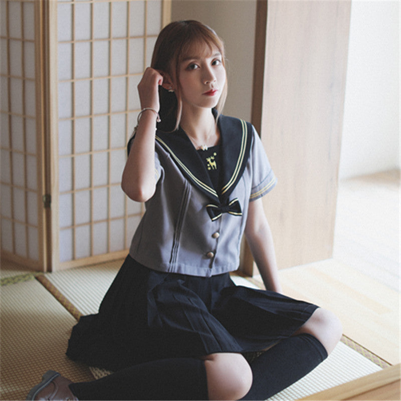 风琴鹿日系正统高质量JK制服软妹 jk9006