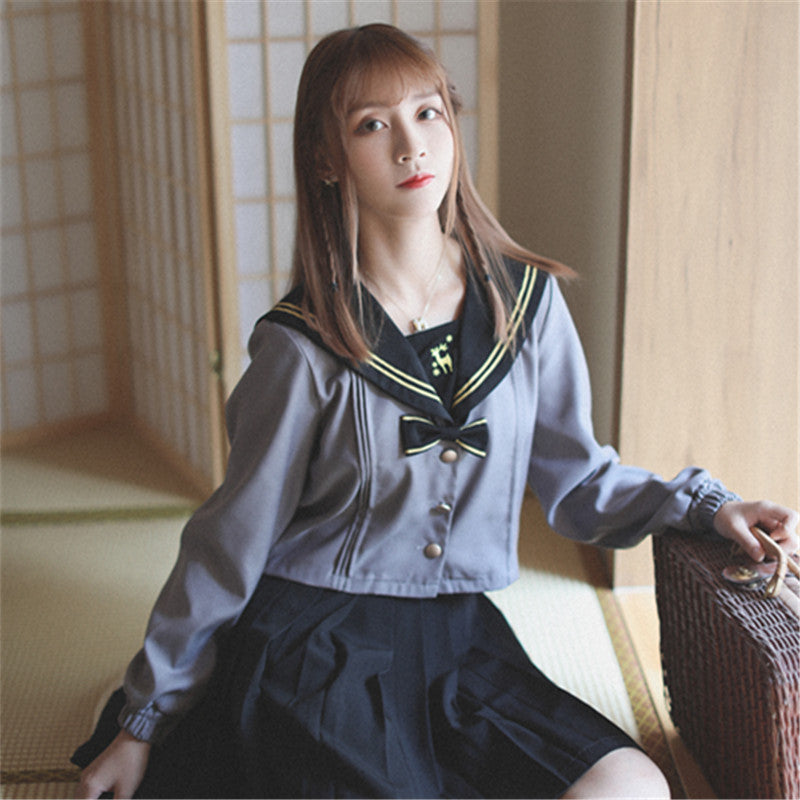 风琴鹿日系正统高质量JK制服软妹 jk9006