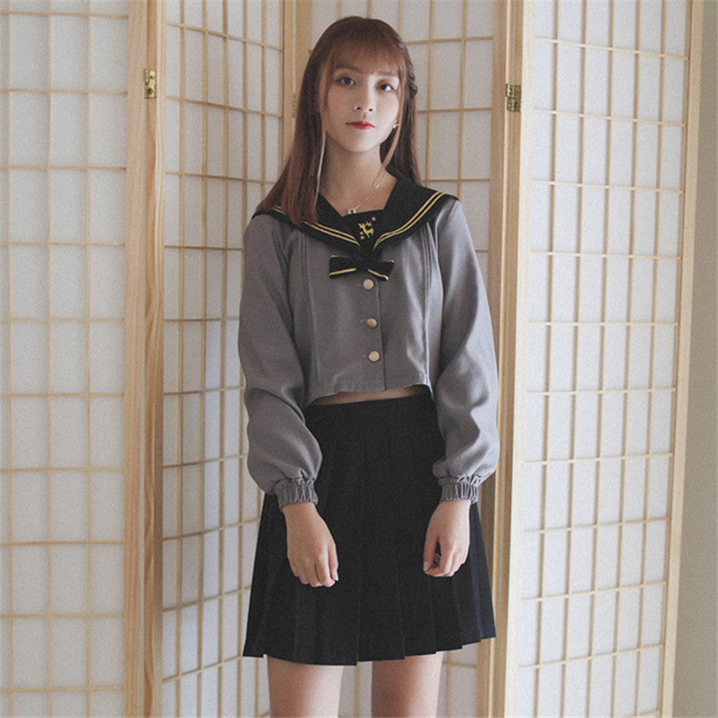 风琴鹿日系正统高质量JK制服软妹 jk9006