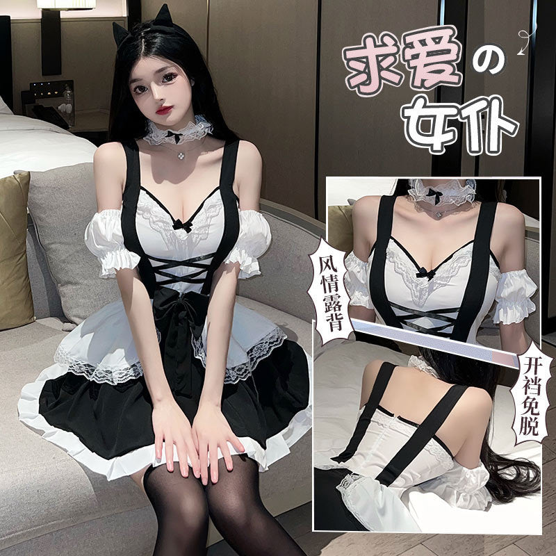 新款法式女仆装性感甜美COS装 2528