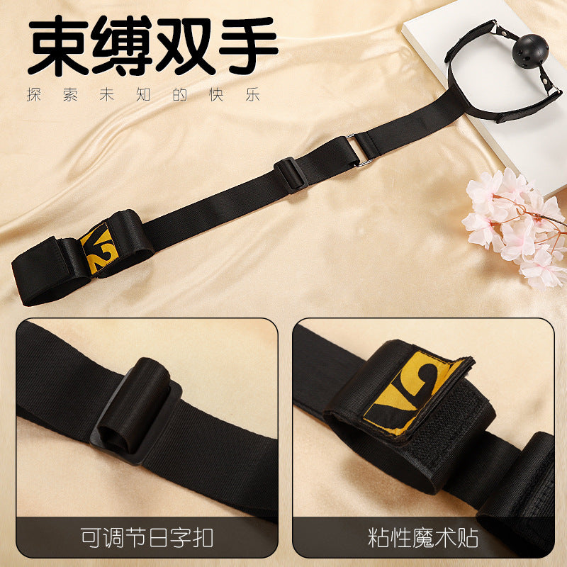 sm反手背拷口塞捆绑束缚调教sp