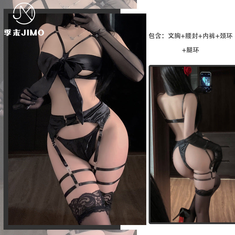 性感情趣内衣吊带绑带连体衣F388