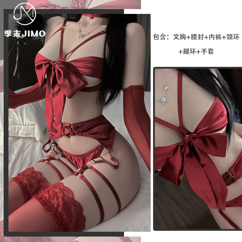 性感情趣内衣吊带绑带连体衣F388