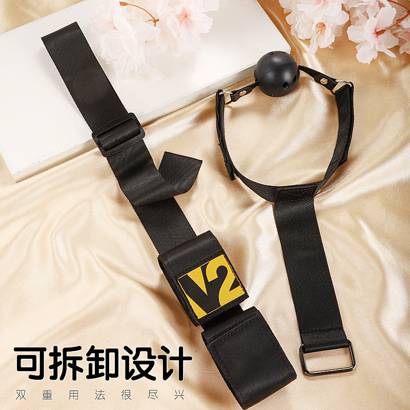 sm反手背拷口塞捆绑束缚调教sp