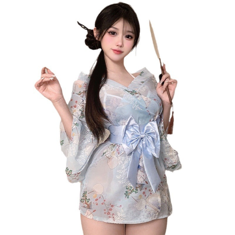 东京神明少女*甜美蝴蝶结和服睡袍6077