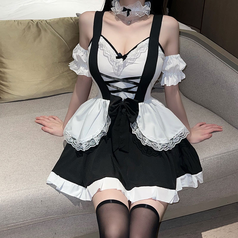 新款法式女仆装性感甜美COS装 2528