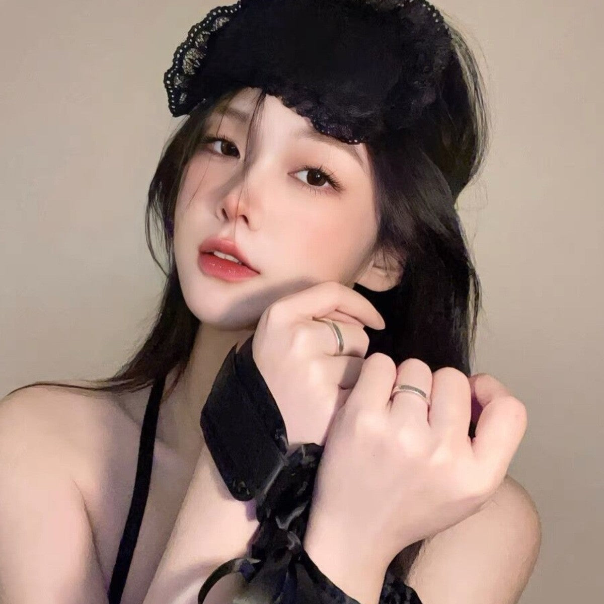 蕾丝眼罩情趣捆绑手环