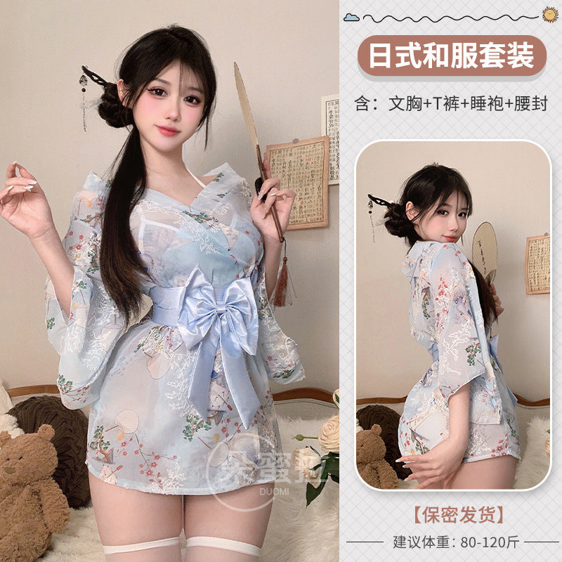 东京神明少女*甜美蝴蝶结和服睡袍6077