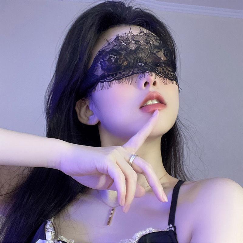 万圣节派对化妆舞会女王蕾丝面纱性感诱惑情趣配饰眼罩纯欲镂空