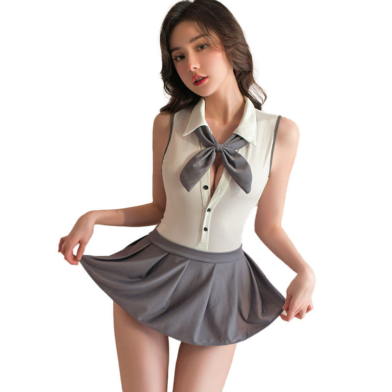 学院风露背JK制服cosB177