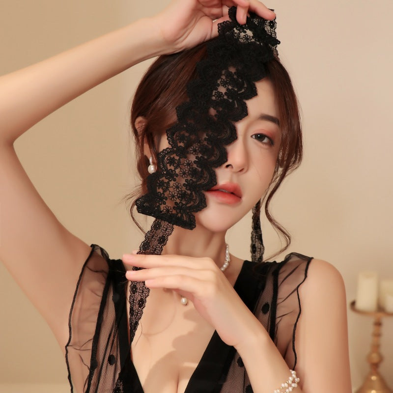 蕾丝透视挑逗眼罩