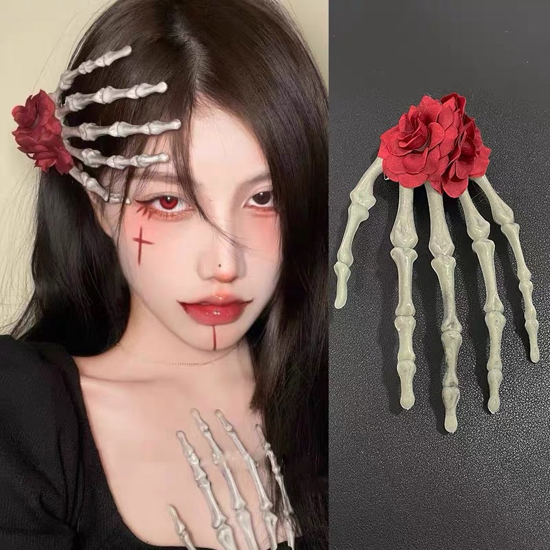 连指薄纱手套