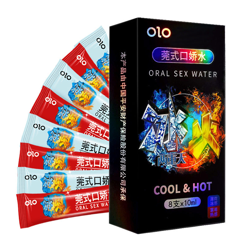Lust Lab OLO 英式口娇水,冷热双效配方,8支装,每支10ml,带来清凉与温热交替的口部快感体验