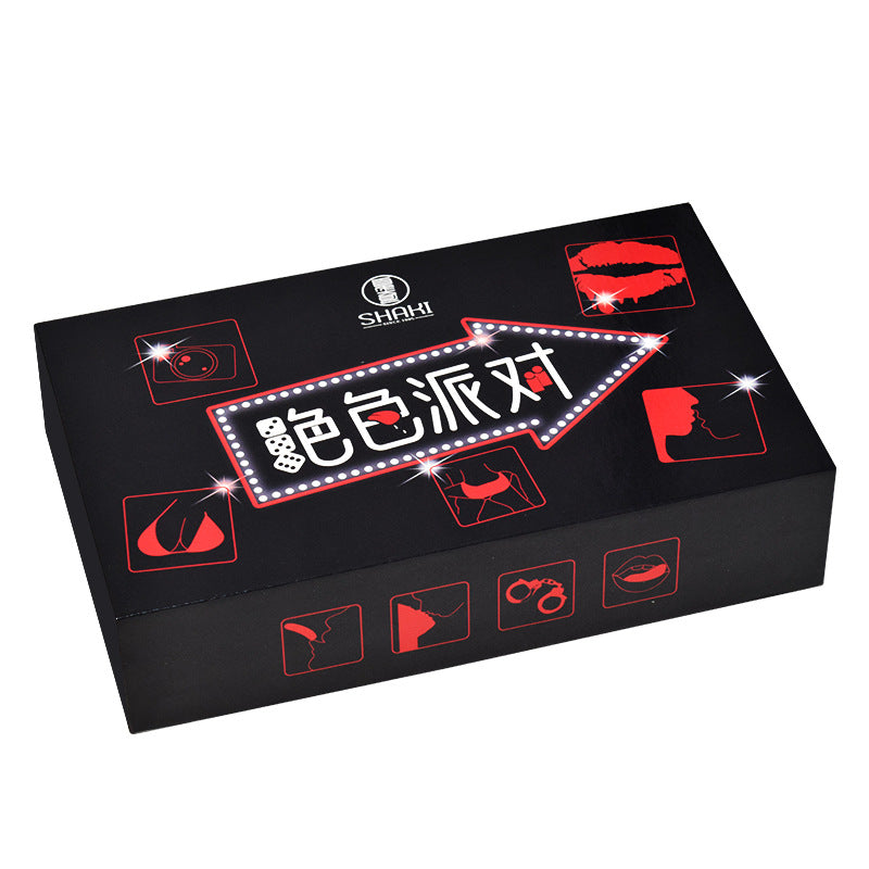Lust Lab 魅惑派对情趣用品礼盒,含避孕套与多款趣味配件,适合情侣互动、成人派对、节日惊喜使用