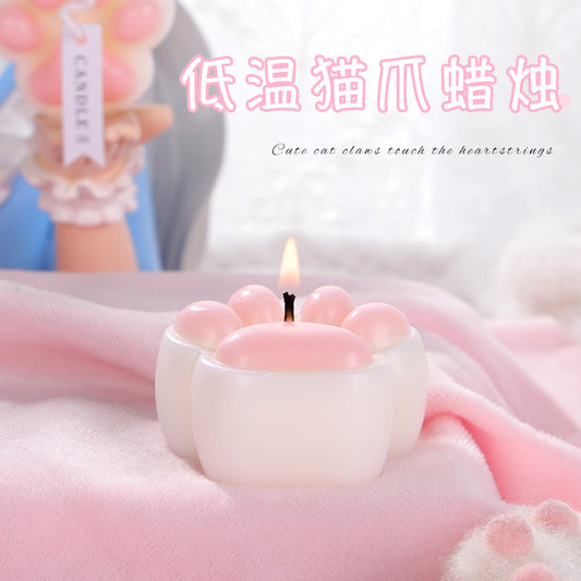可爱猫爪低温蜡烛香薰蜡烛滴蜡
