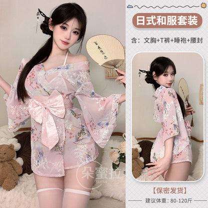 东京神明少女*甜美蝴蝶结和服睡袍6077