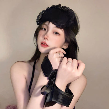 蕾丝眼罩情趣捆绑手环