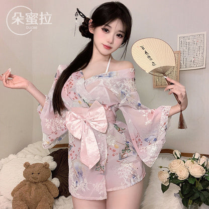 东京神明少女*甜美蝴蝶结和服睡袍6077