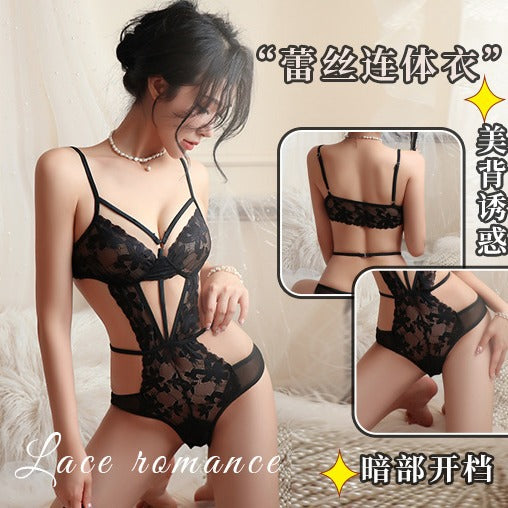 性感蕾丝透视收腰内衣 7046