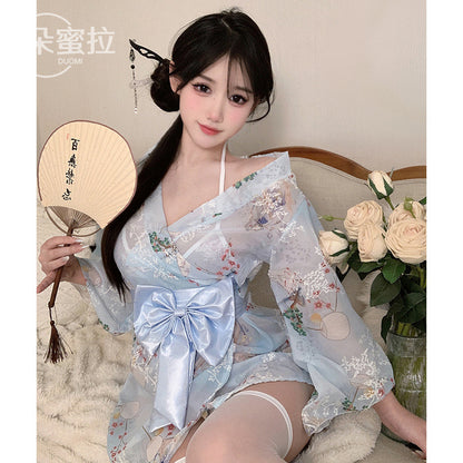 东京神明少女*甜美蝴蝶结和服睡袍6077