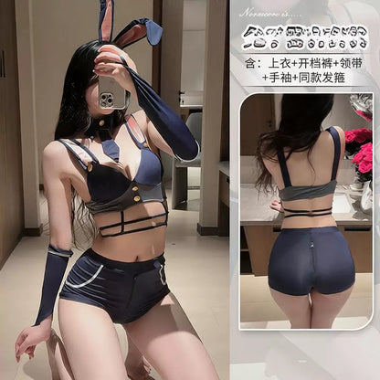 Midnight Bunny Girl Patrol Officer Costume F067 | 午夜兔女巡查官F067