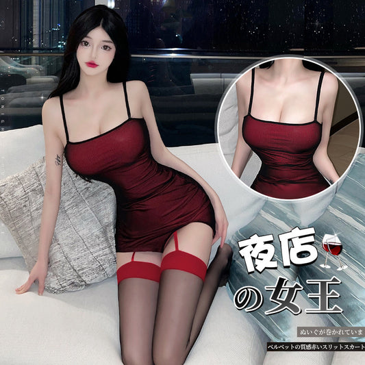 情趣吊带文胸包臀裙2319