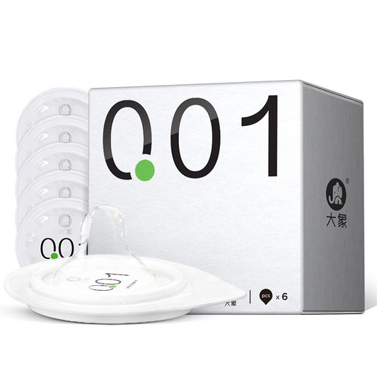 Lust Lab 大象 0.01 超薄避孕套，6只装，极致轻薄贴合，亲肤不闷热，适合高敏感度用户
