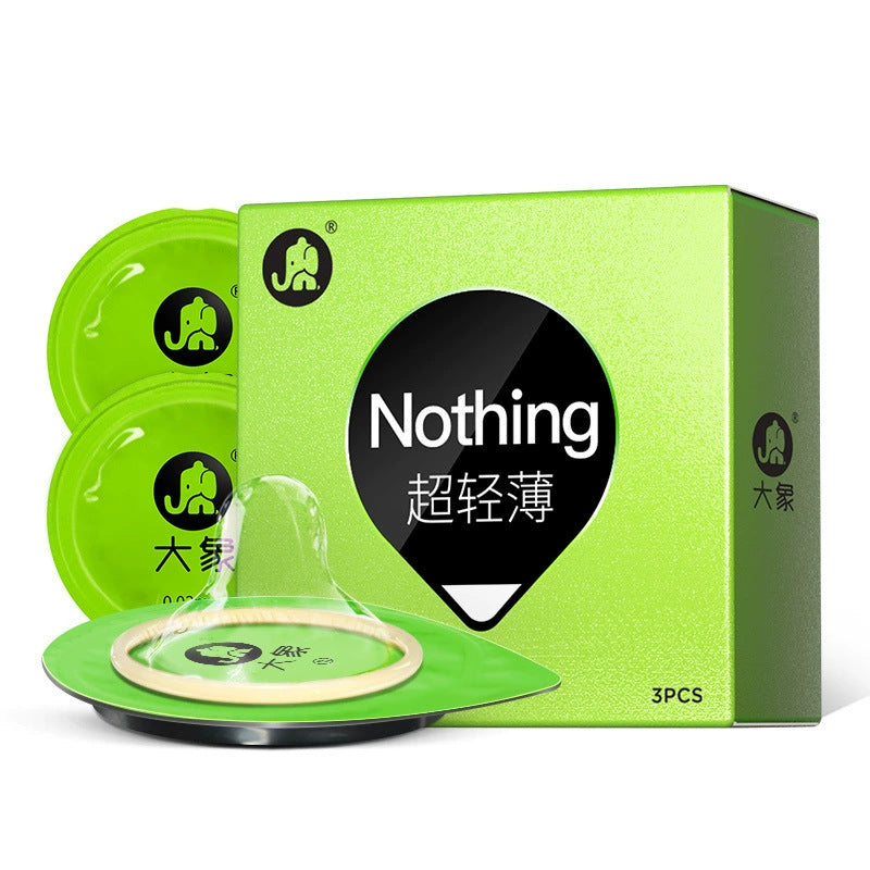 Lust Lab 大象 Nothing 超轻薄避孕套，3只装，贴合舒适设计，适合追求零感体验的情侣
