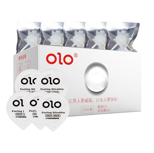 Lust Lab OLO超薄避孕套10只装，亲肤材质，增强快感，男女适用，隐私包装发货