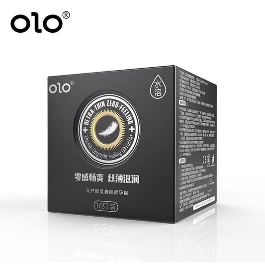 Lust Lab OLO 丝感润滑避孕套，10只装，零感贴合设计，水润顺滑，带来更自然亲密体验
