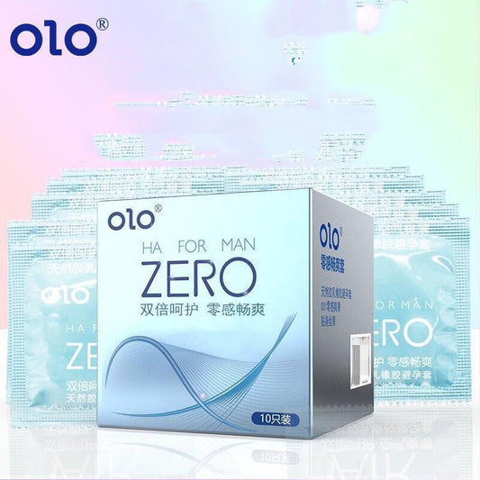 Lust Lab OLO ZERO系列男士避孕套，10只装，双倍呵护设计，零感畅爽体验，适合敏感肌肤人群